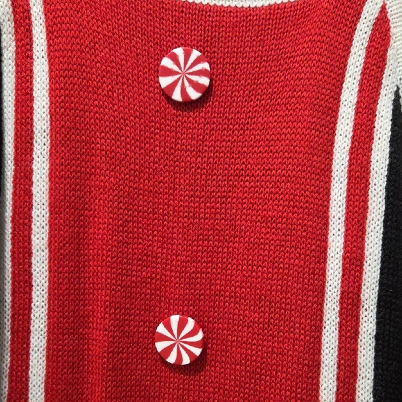 Festive Candy Cane Knit Dress - Picture 3 of 4